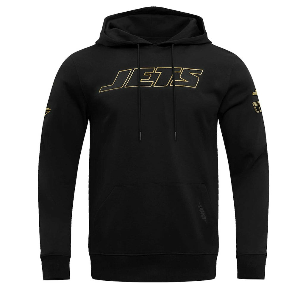 New York Jets Pro Standard Classic Chenille Pullover Hoodie - Black Hoodies