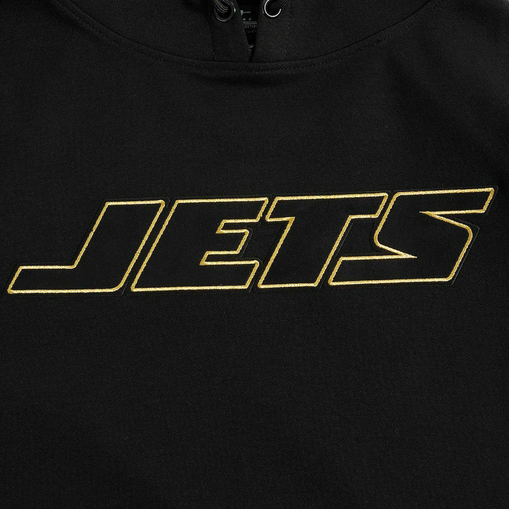 New York Jets Pro Standard Classic Chenille Pullover Hoodie - Black Hoodies