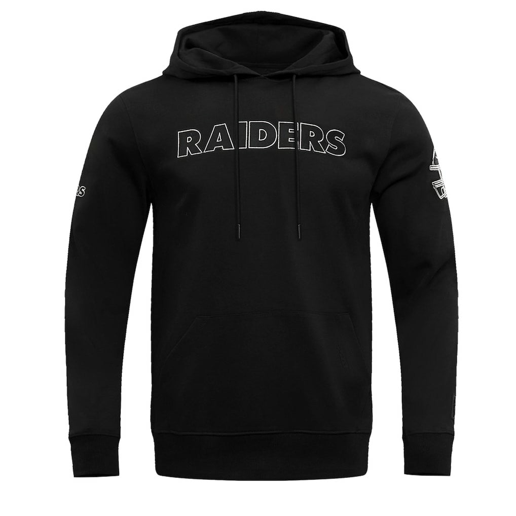 Las Vegas Raiders Pro Standard Classic Chenille Pullover Hoodie - Black Hoodies