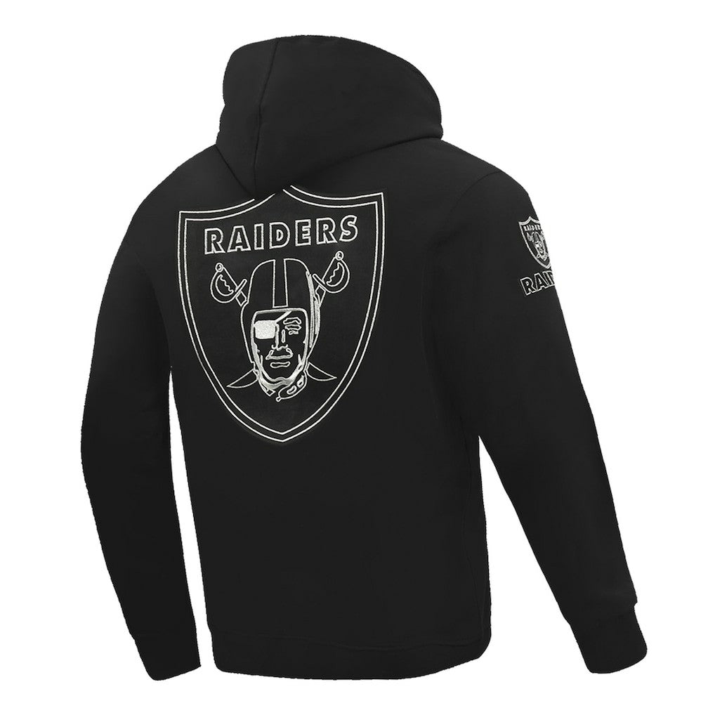 Las Vegas Raiders Pro Standard Classic Chenille Pullover Hoodie - Black Hoodies