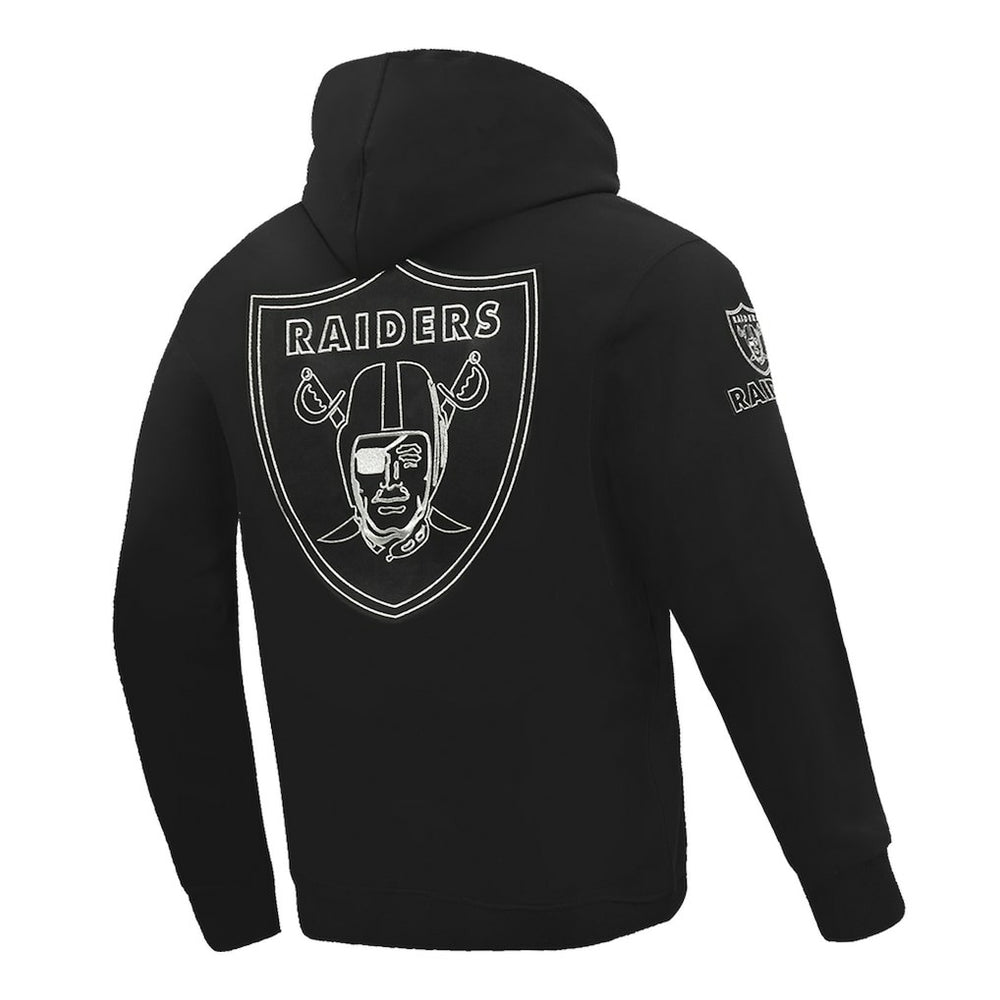 Las Vegas Raiders Pro Standard Classic Chenille Pullover Hoodie - Black Hoodies