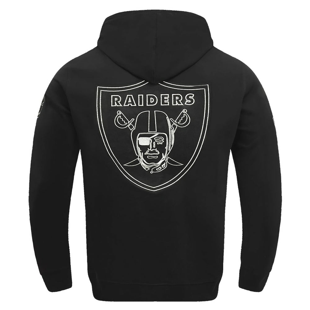 Las Vegas Raiders Pro Standard Classic Chenille Pullover Hoodie - Black Hoodies