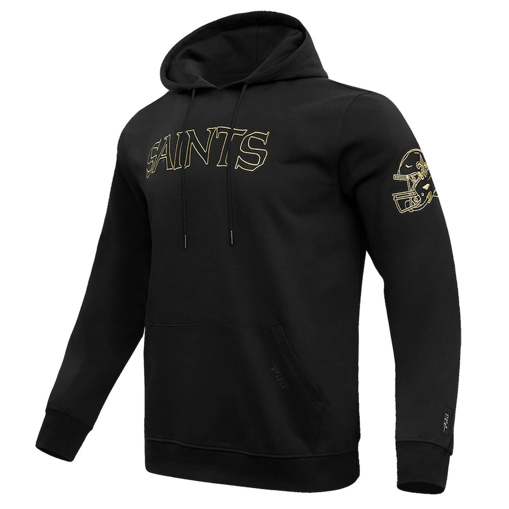 New Orleans Saints Pro Standard Classic Chenille Pullover Hoodie - Black Hoodies