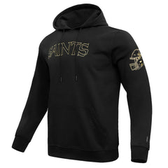 New Orleans Saints Pro Standard Classic Chenille Pullover Hoodie - Black Hoodies