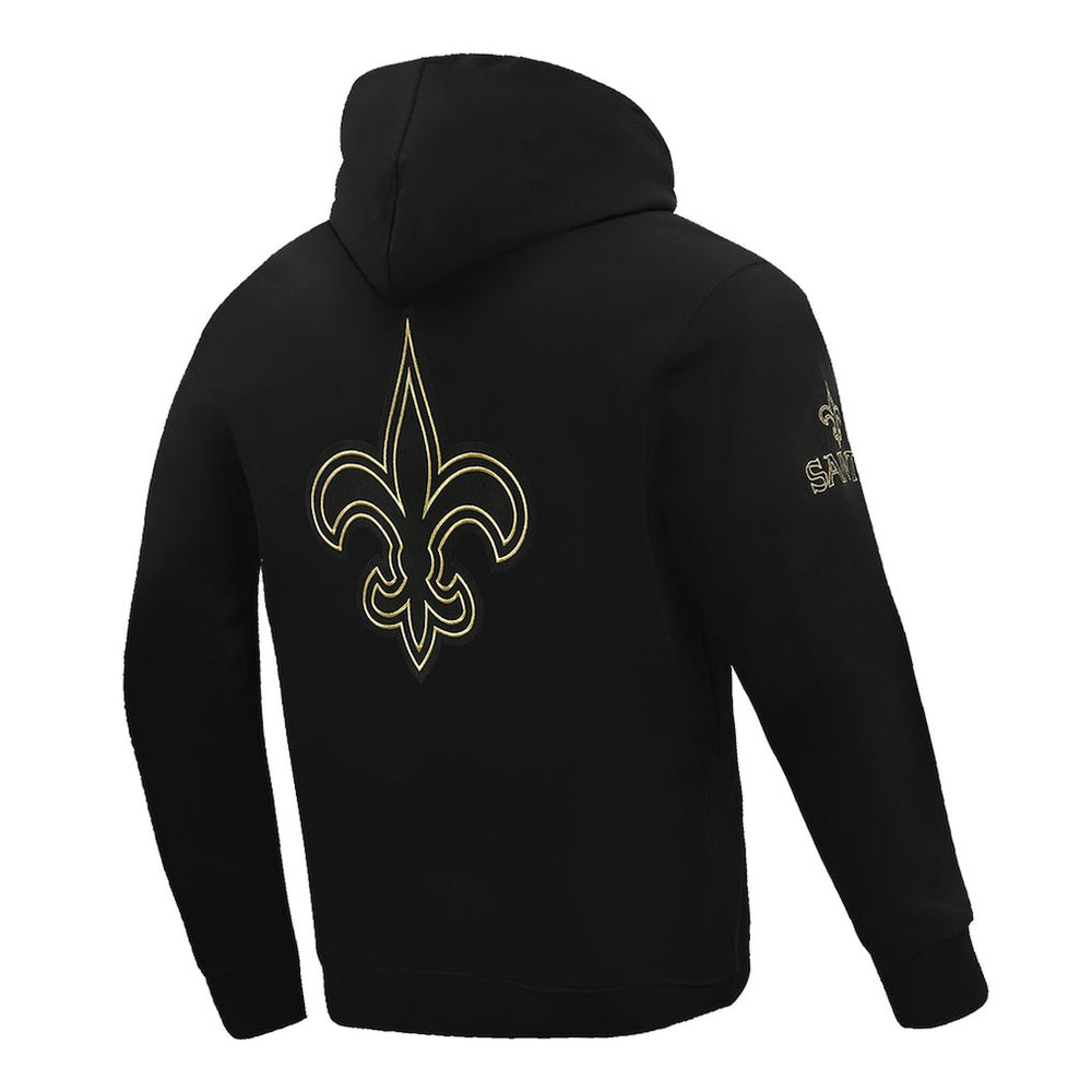 New Orleans Saints Pro Standard Classic Chenille Pullover Hoodie - Black Hoodies