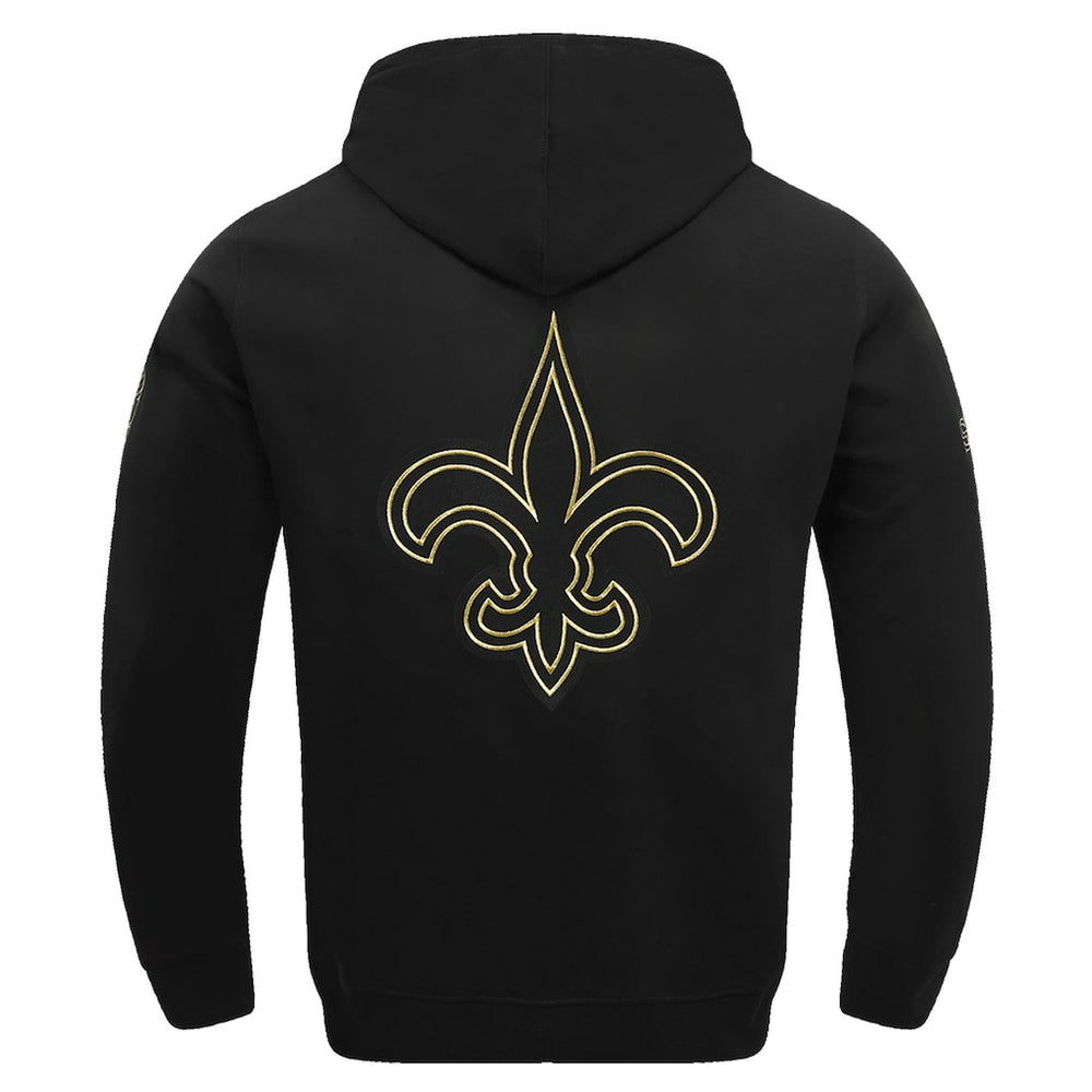 New Orleans Saints Pro Standard Classic Chenille Pullover Hoodie - Black Hoodies