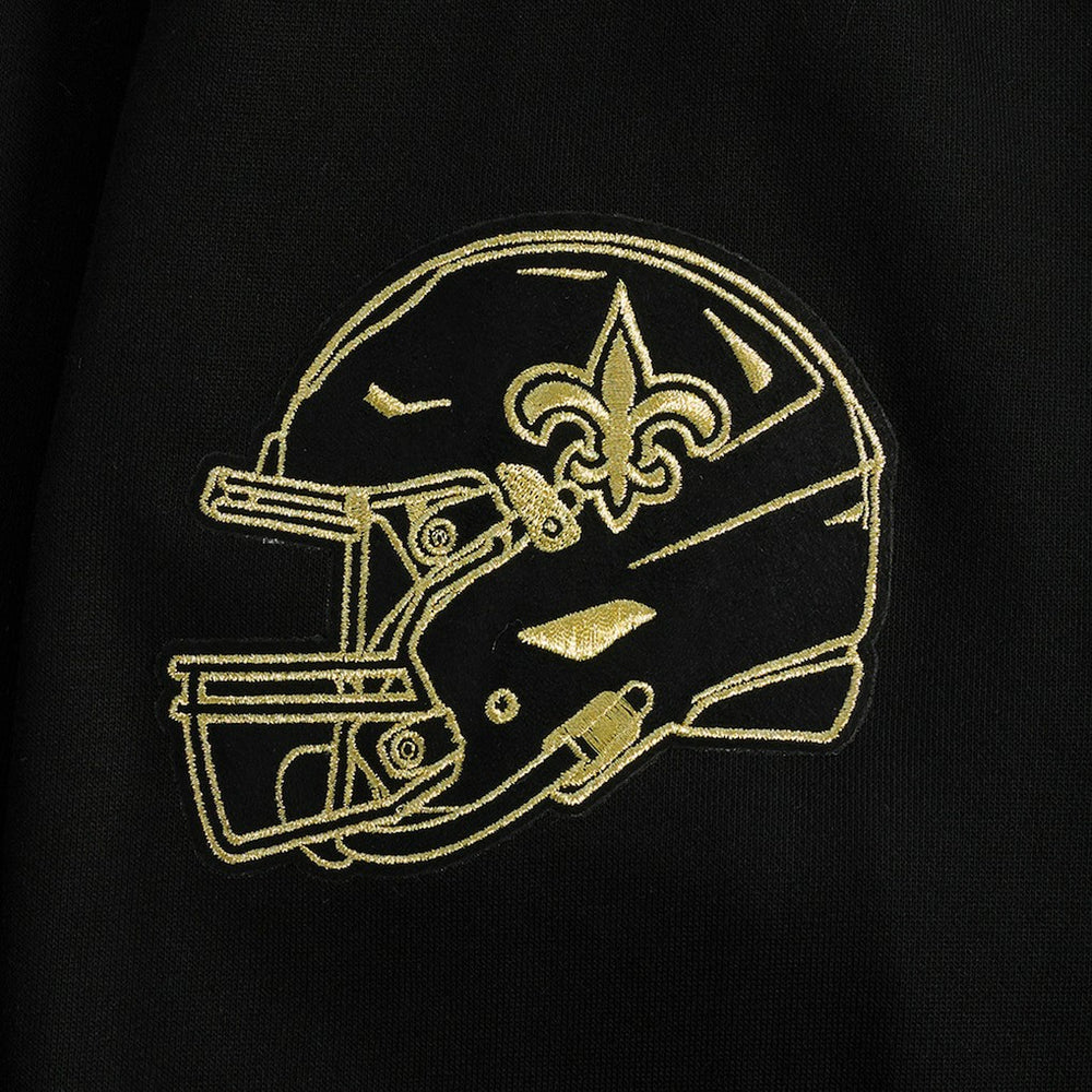New Orleans Saints Pro Standard Classic Chenille Pullover Hoodie - Black Hoodies