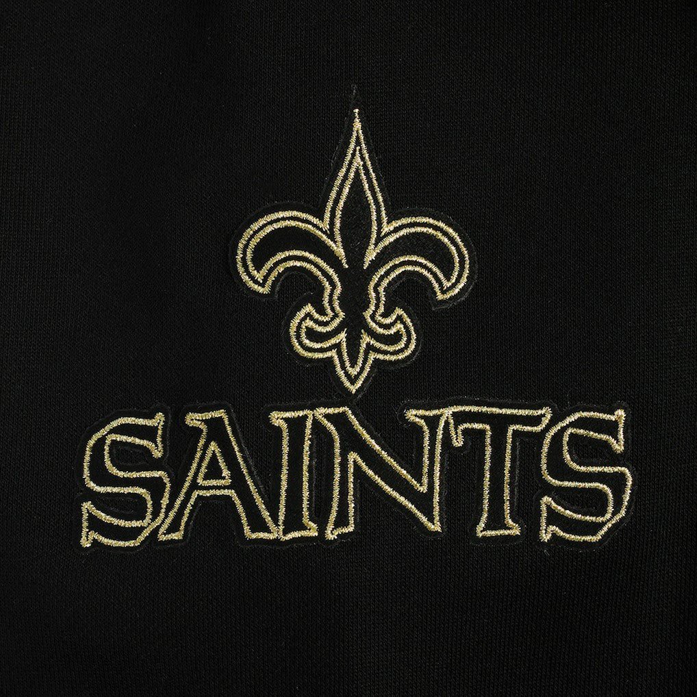 New Orleans Saints Pro Standard Classic Chenille Pullover Hoodie - Black Hoodies