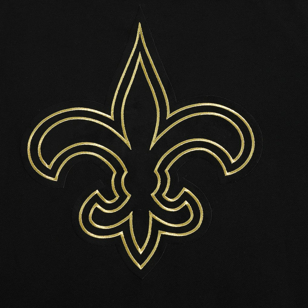 New Orleans Saints Pro Standard Classic Chenille Pullover Hoodie - Black Hoodies