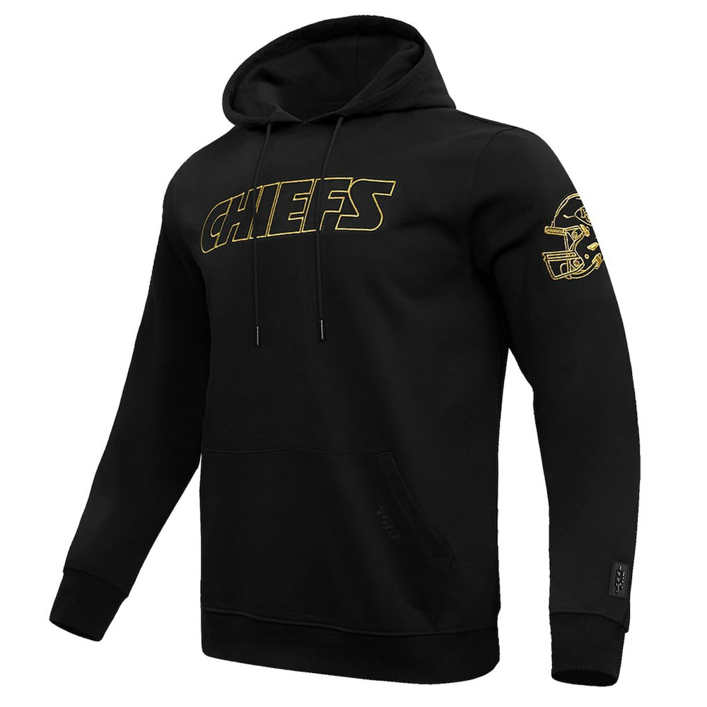 Kansas City Chiefs Pro Standard Classic Chenille Pullover Hoodie - Black Hoodies