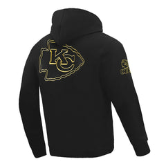 Kansas City Chiefs Pro Standard Classic Chenille Pullover Hoodie - Black Hoodies