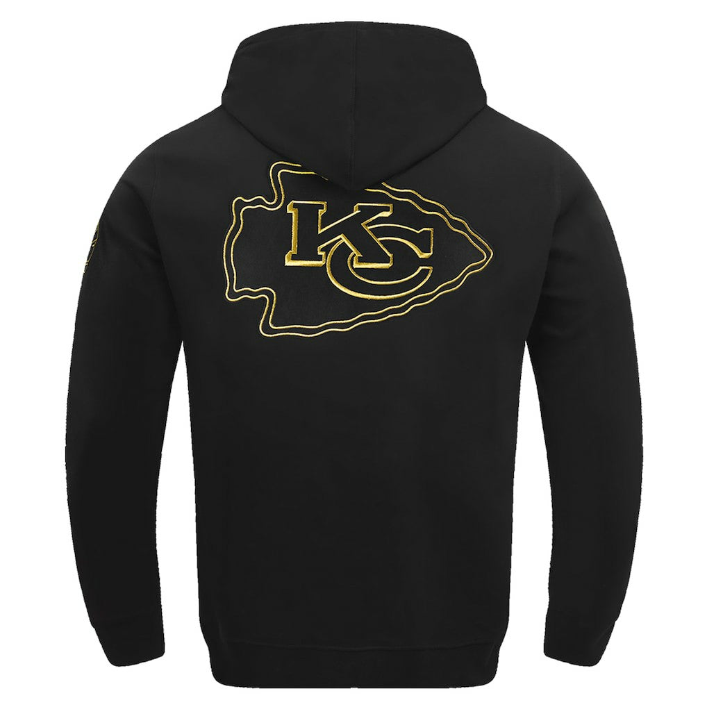 Kansas City Chiefs Pro Standard Classic Chenille Pullover Hoodie - Black Hoodies