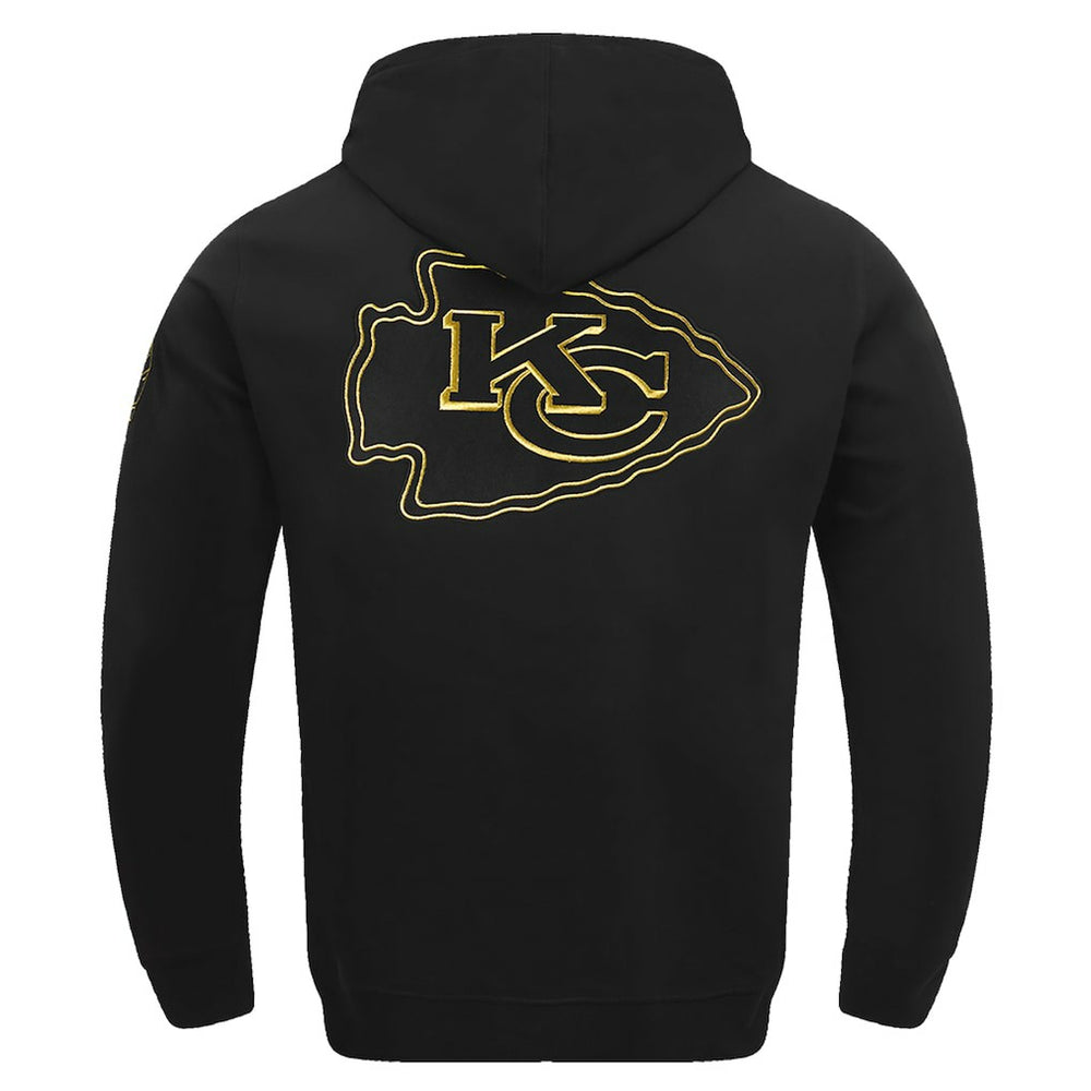 Kansas City Chiefs Pro Standard Classic Chenille Pullover Hoodie - Black Hoodies