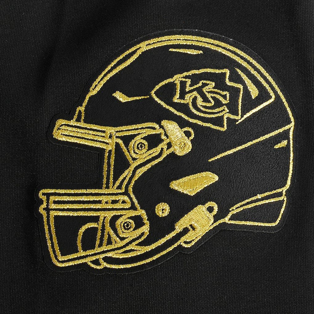 Kansas City Chiefs Pro Standard Classic Chenille Pullover Hoodie - Black Hoodies
