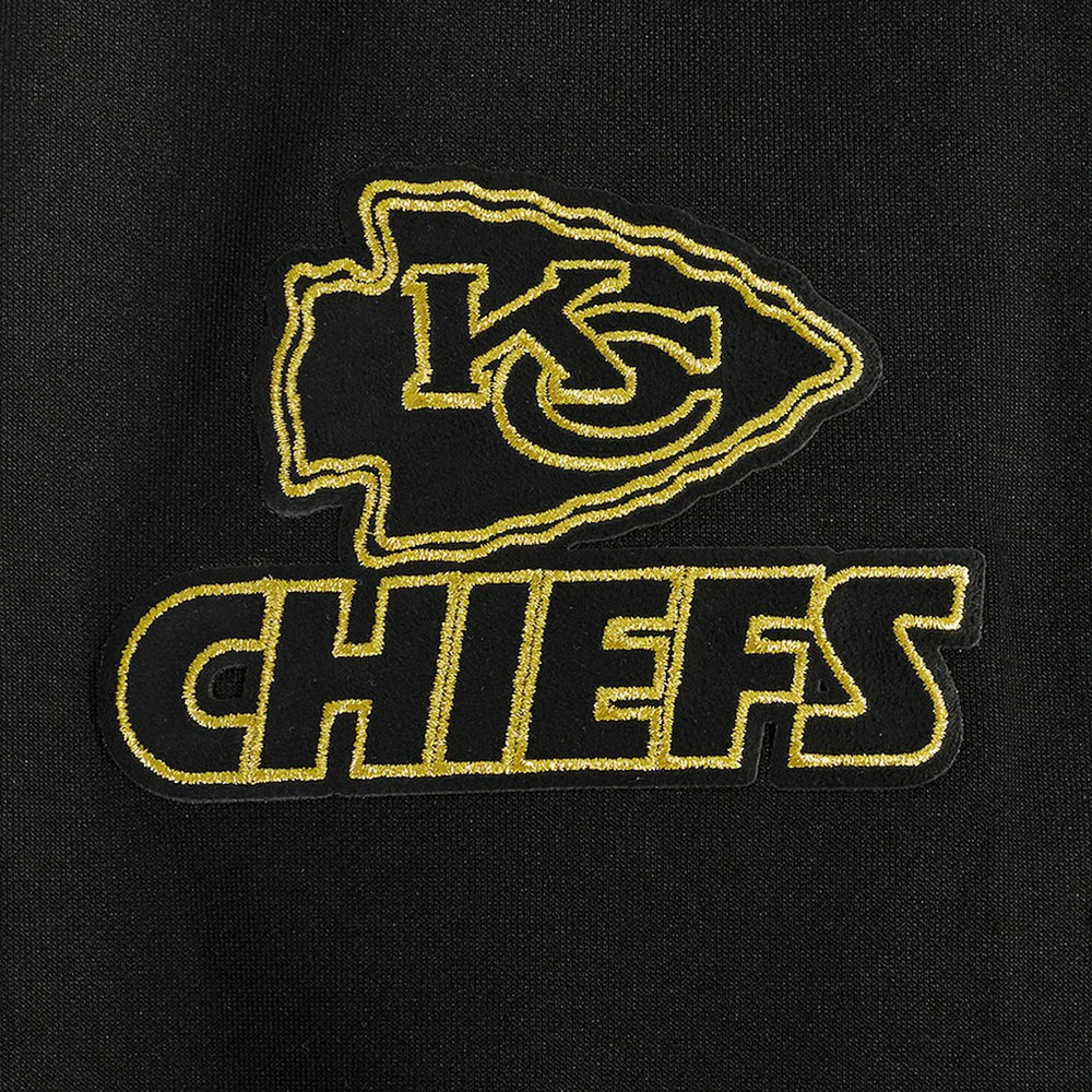 Kansas City Chiefs Pro Standard Classic Chenille Pullover Hoodie - Black Hoodies
