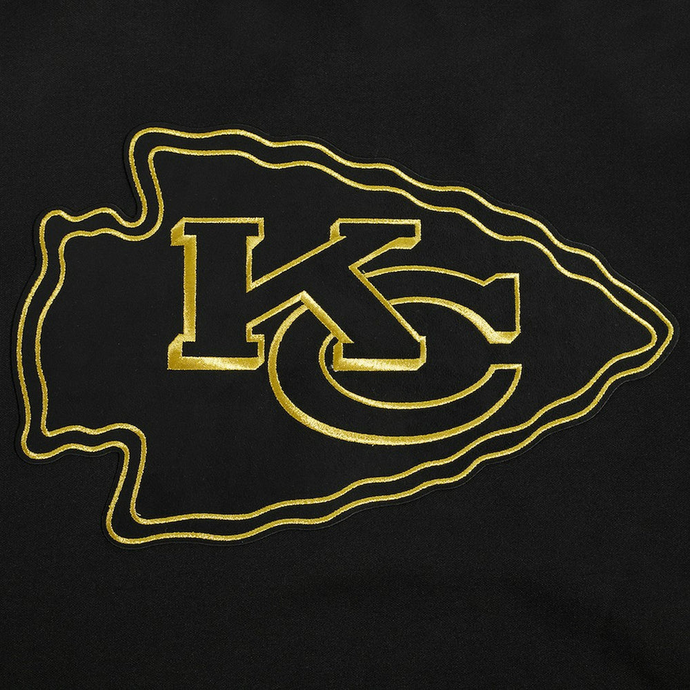 Kansas City Chiefs Pro Standard Classic Chenille Pullover Hoodie - Black Hoodies