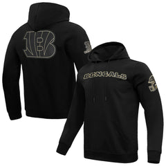 Cincinnati Bengals Pro Standard Classic Chenille Pullover Hoodie - Black Hoodies