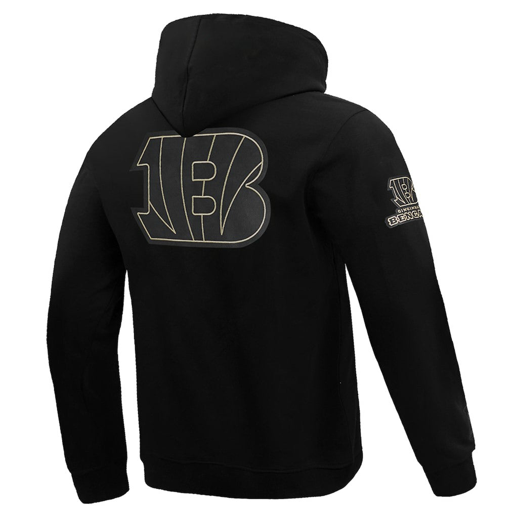 Cincinnati Bengals Pro Standard Classic Chenille Pullover Hoodie - Black Hoodies