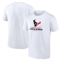 Houston Texans Team Lockup T-Shirt - White T-shirts