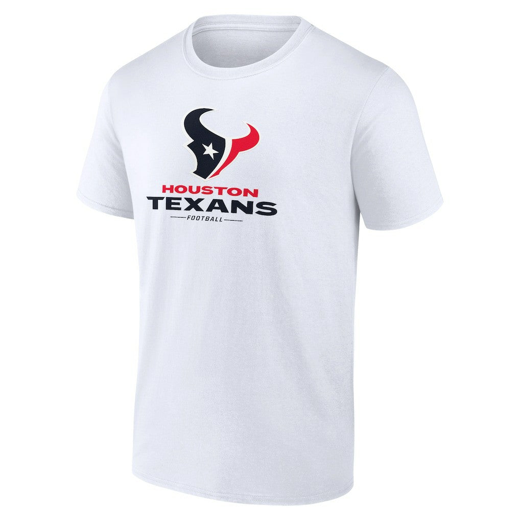 Houston Texans Team Lockup T-Shirt - White T-shirts
