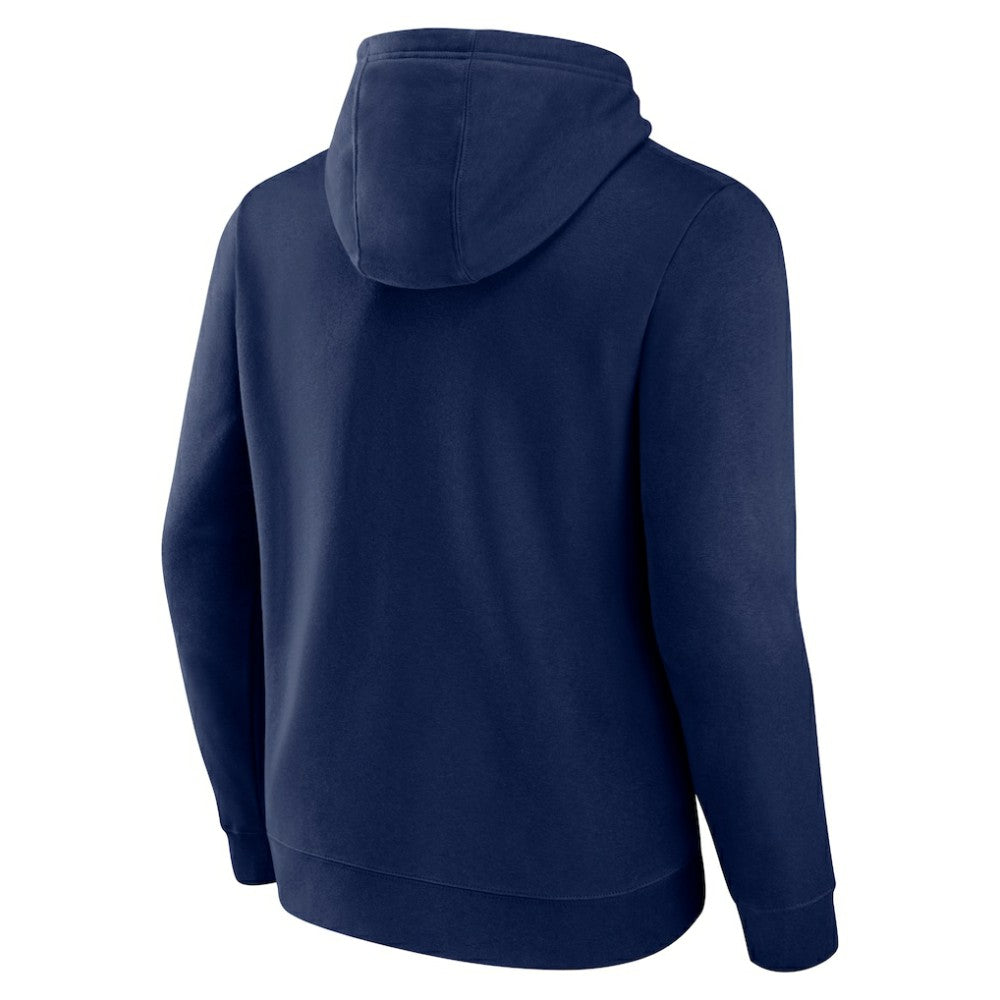 Atlanta Braves Peach Pullover Hoodie - Navy Hoodies