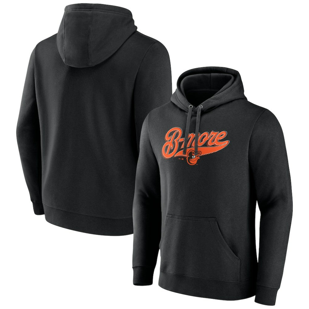 Baltimore Orioles B-More Pullover Hoodie - Black Hoodies