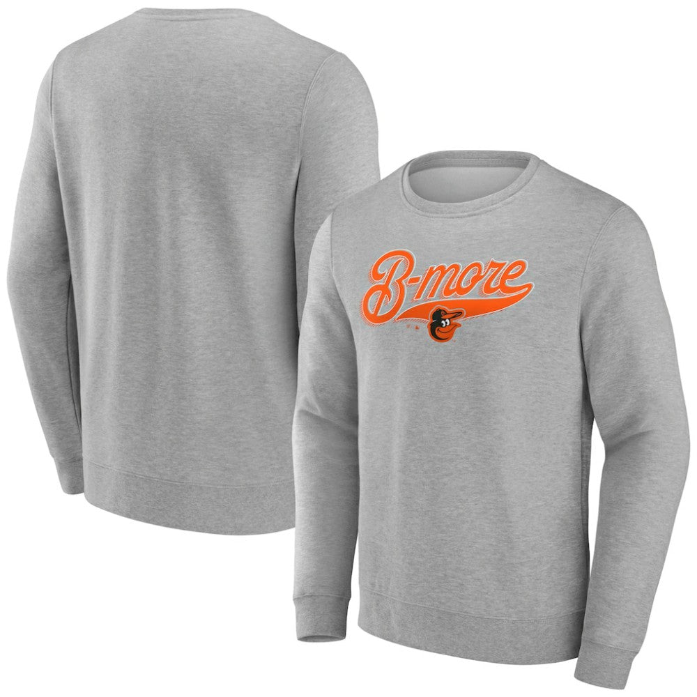 Baltimore Orioles B-More Pullover Sweatshirt - Gray Pullover