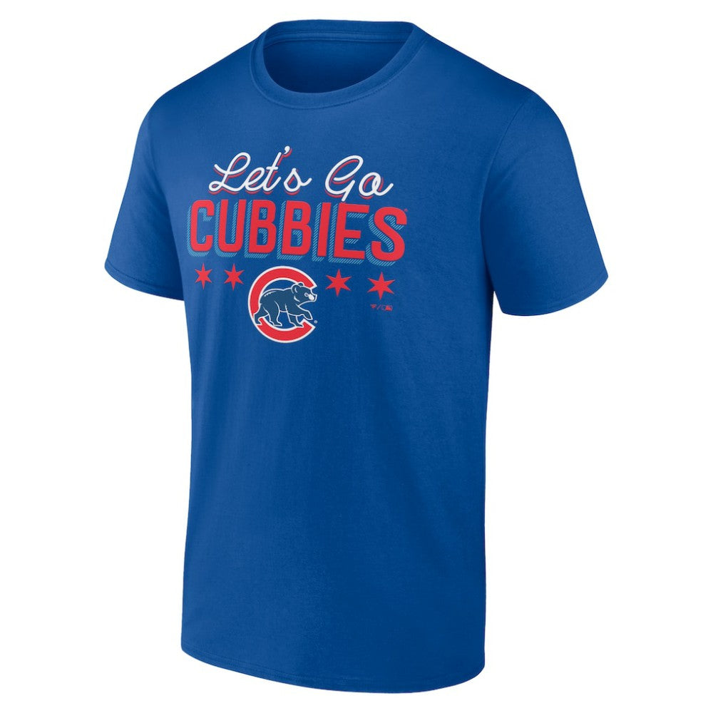 Chicago Cubs Let's Go Cubbies T-Shirt - Royal T-shirts