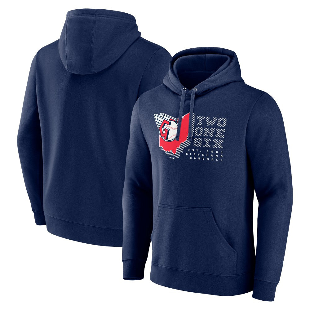 Cleveland Guardians Two One Six Pullover Hoodie - Navy Hoodies