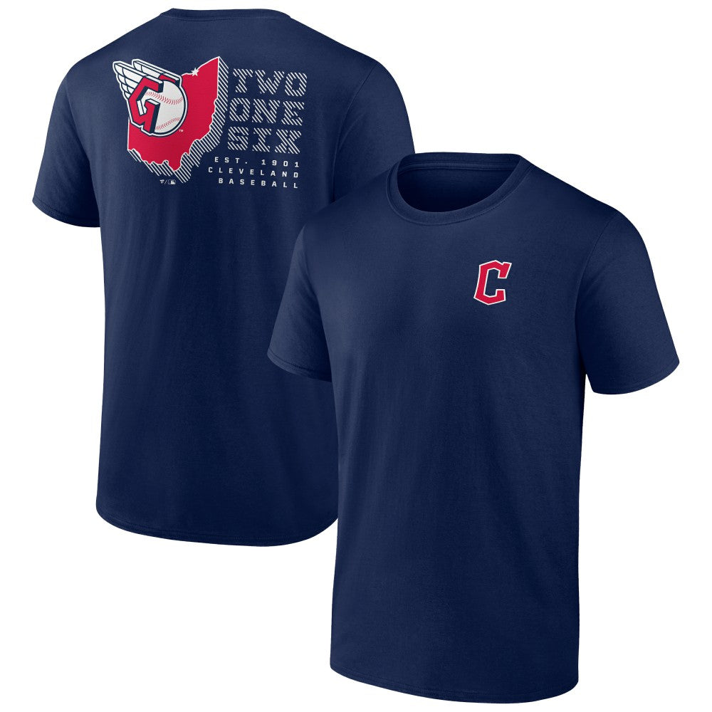 Cleveland Guardians Two One Six T-Shirt - Navy T-shirts