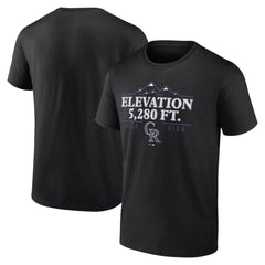 Colorado Rockies Elevation T-Shirt - Black T-shirts