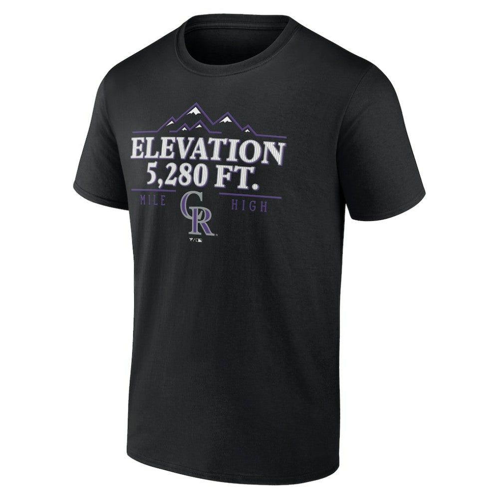 Colorado Rockies Elevation T-Shirt - Black T-shirts