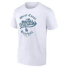Los Angeles Dodgers West Coast Baseball T-Shirt - White T-shirts