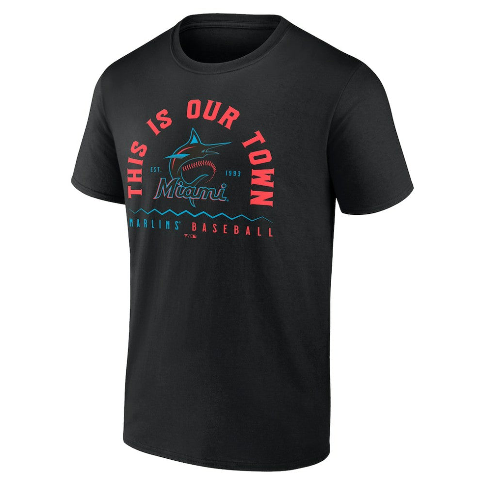 Miami Marlins Our Town T-Shirt - Black T-shirts