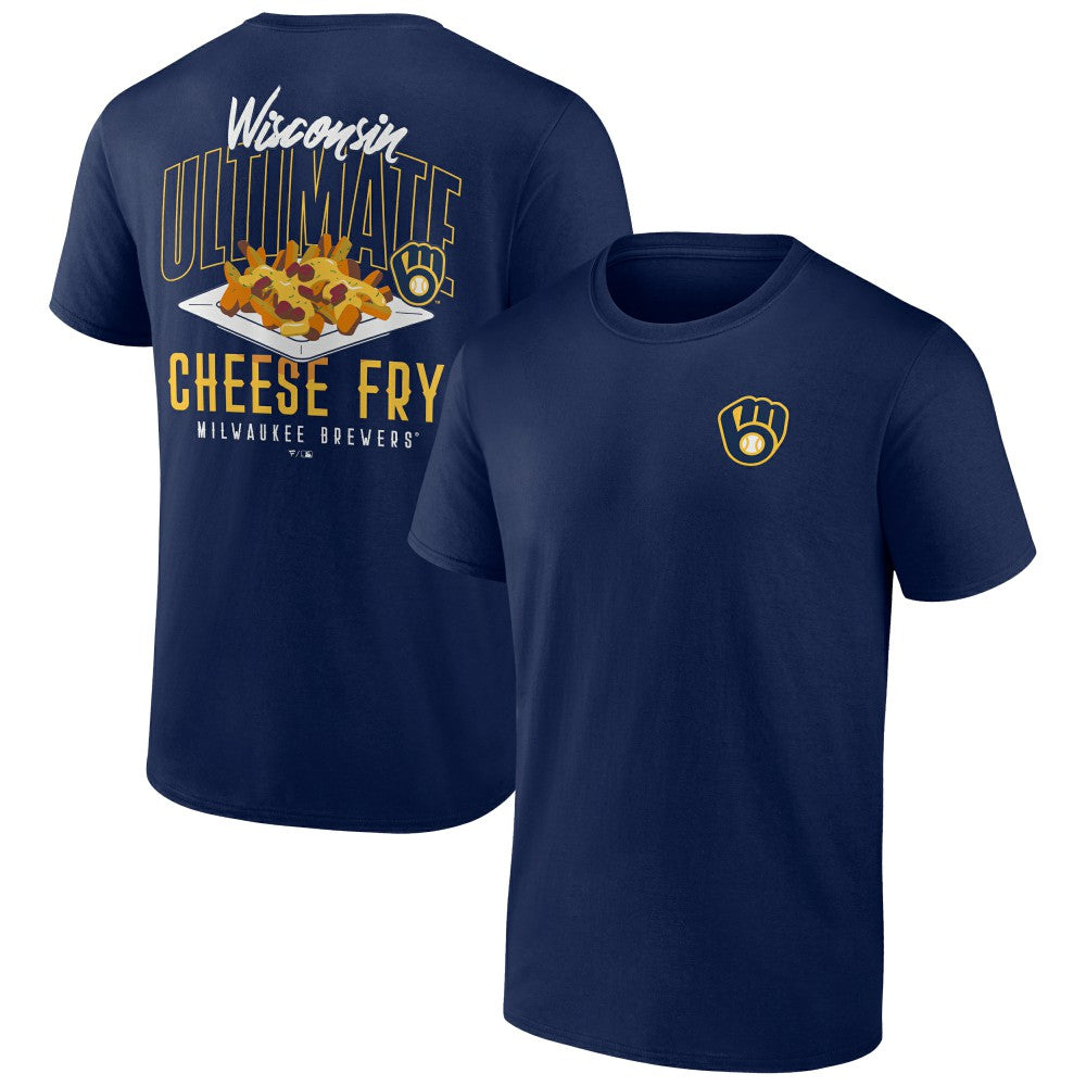 Milwaukee Brewers Cheese Fry T-Shirt - Navy T-shirts