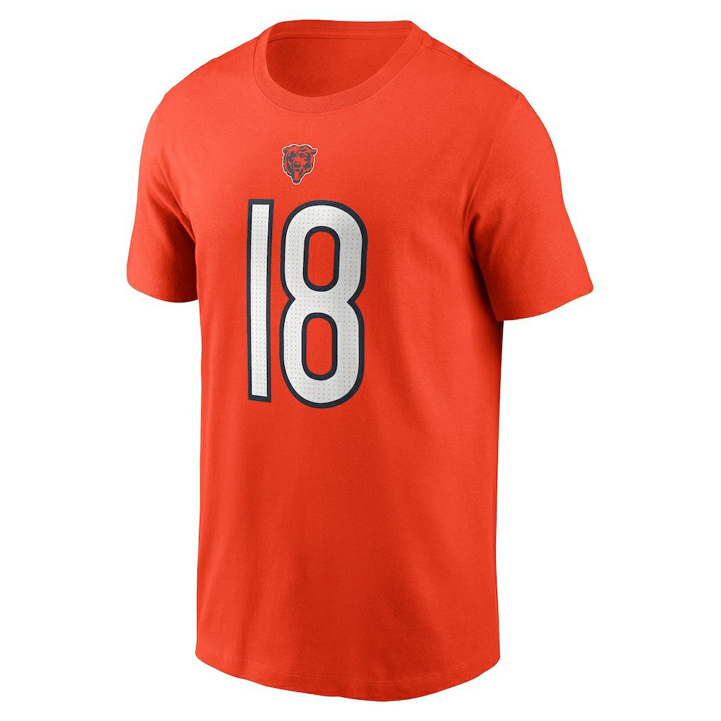 Caleb Williams Chicago Bears Name & Number T-Shirt - Orange T-shirts