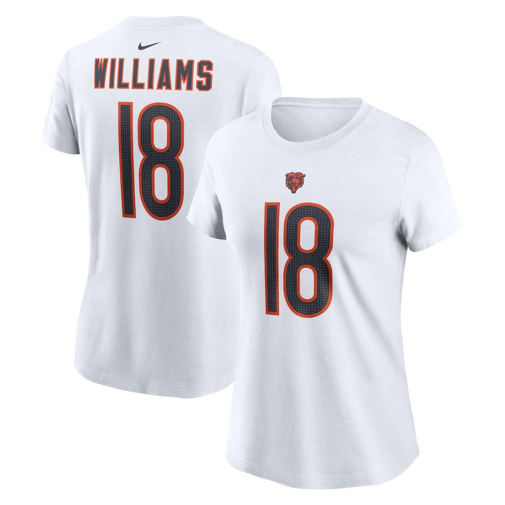 Caleb Williams Chicago Bears Women's Name & Number T-Shirt - White T-shirts