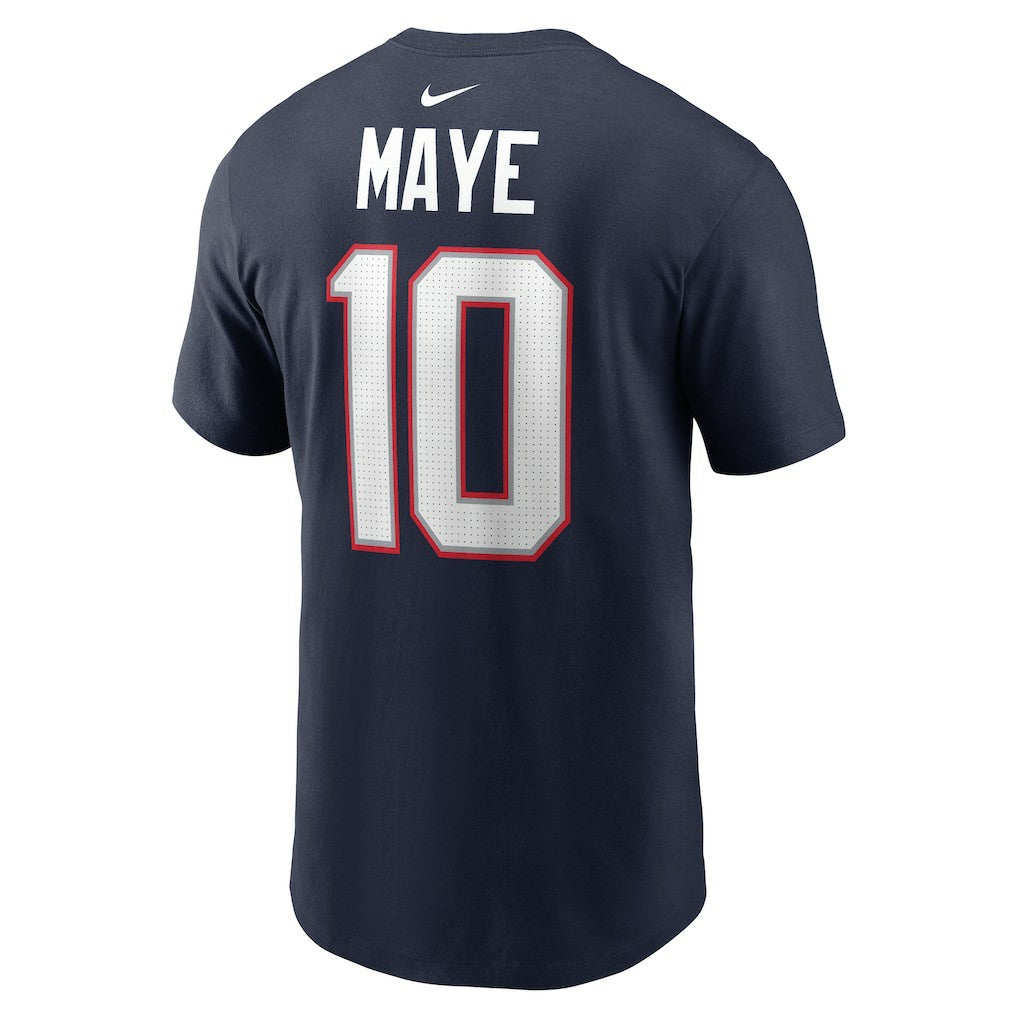 Drake Maye New England Patriots Youth Fuse Name & Number T-Shirt - Navy T-shirts