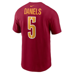 Jayden Daniels Washington Commanders Youth Fuse Name & Number T-Shirt - Burgundy T-shirts