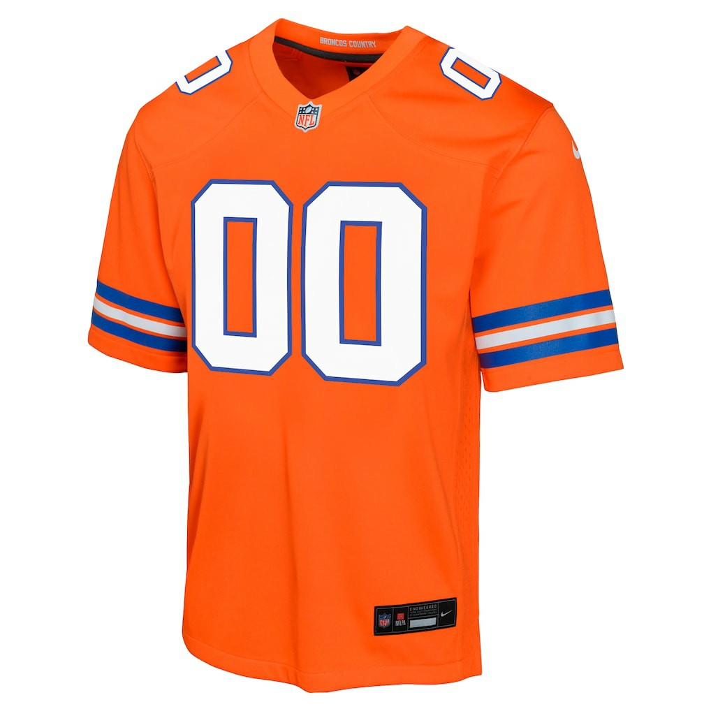 Denver Broncos Youth Mile High Collection 1977 Throwback Custom Game Jersey - Orange Jerseys