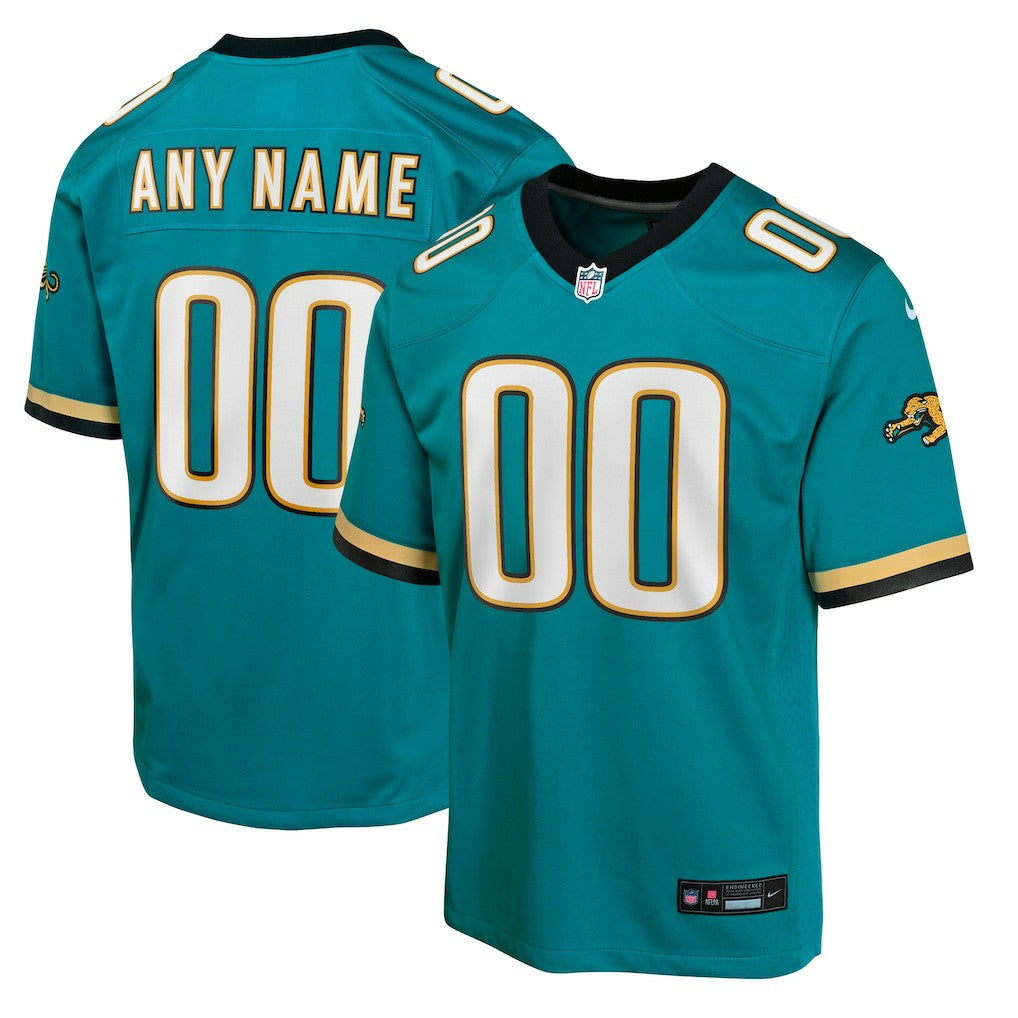 Jacksonville Jaguars Youth Prowler Throwback Custom Game Jersey - Teal Jerseys