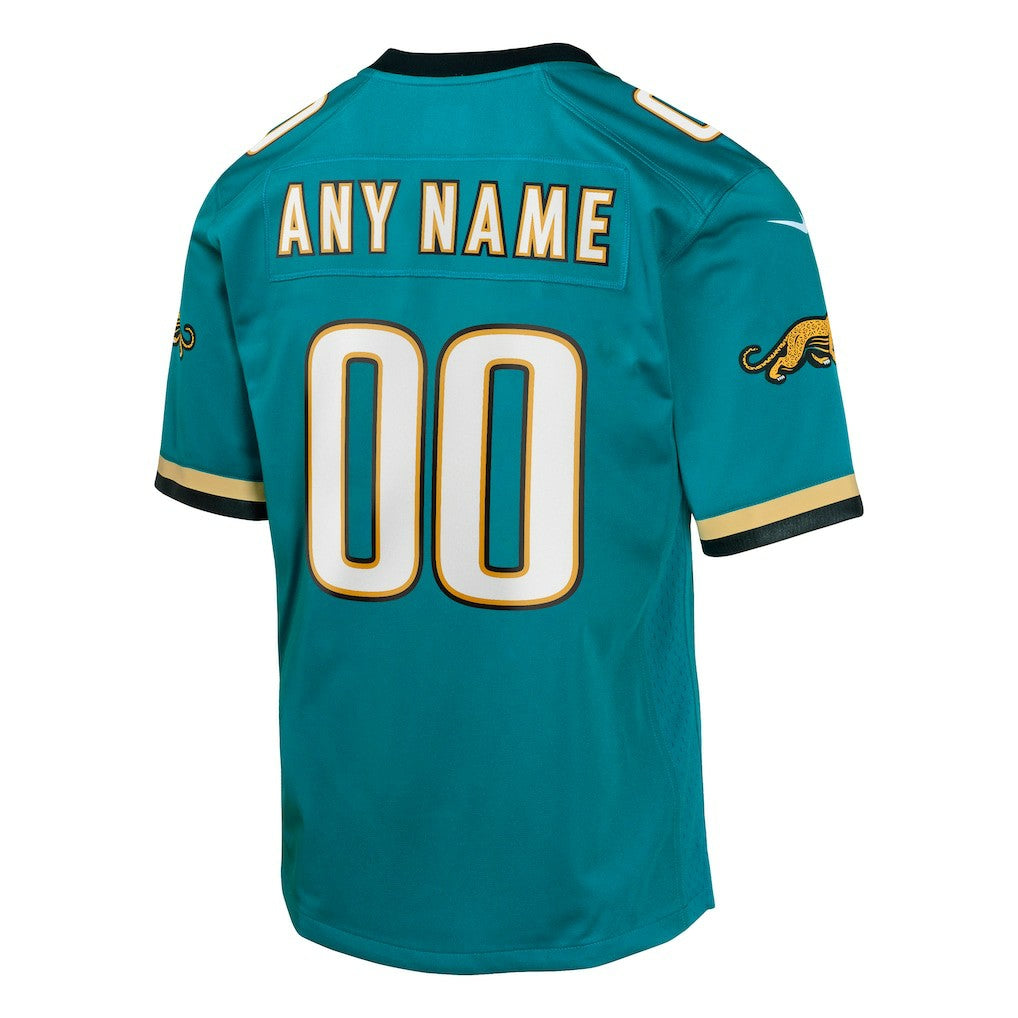Jacksonville Jaguars Youth Prowler Throwback Custom Game Jersey - Teal Jerseys