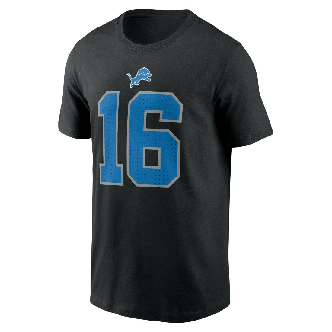 Jared Goff Detroit Lions Name & Number T-Shirt - Black T-shirts