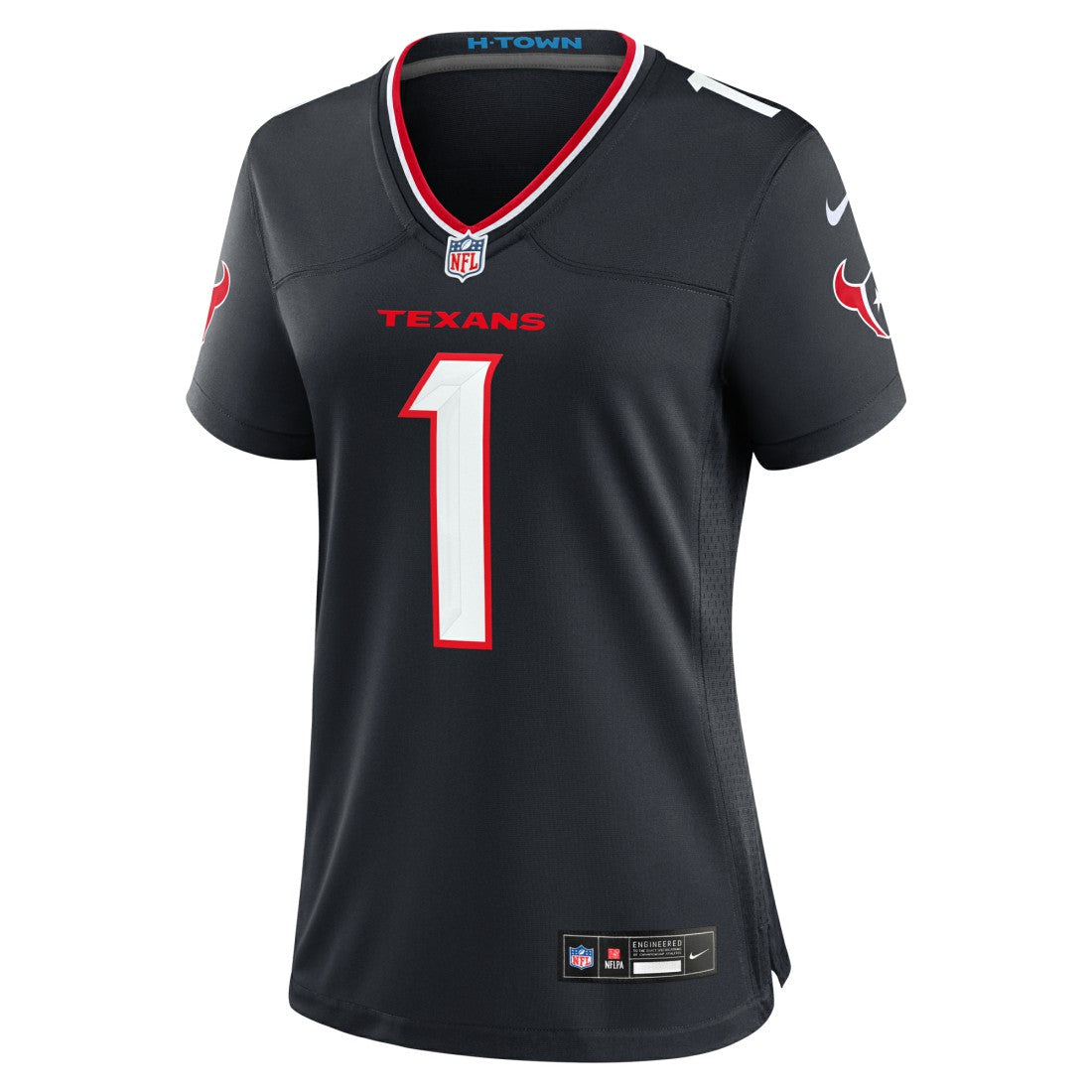 Houston Texans Women's #1 Mom Game Jersey - Navy Jerseys