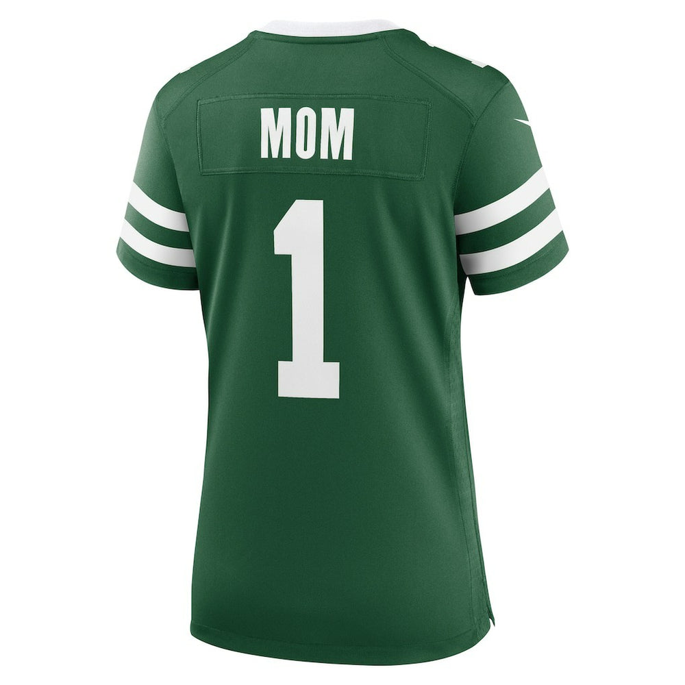 New York Jets Women's #1 Mom Game Jersey - Legacy Green Jerseys