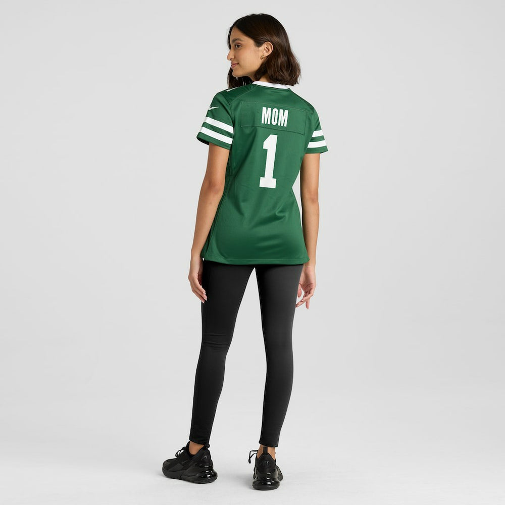 New York Jets Women's #1 Mom Game Jersey - Legacy Green Jerseys