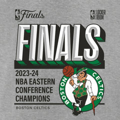 Boston Celtics Women's 2024 Eastern Conference Champions Locker Room Post Up Move V-Neck T-Shirt Steel - Fanatics