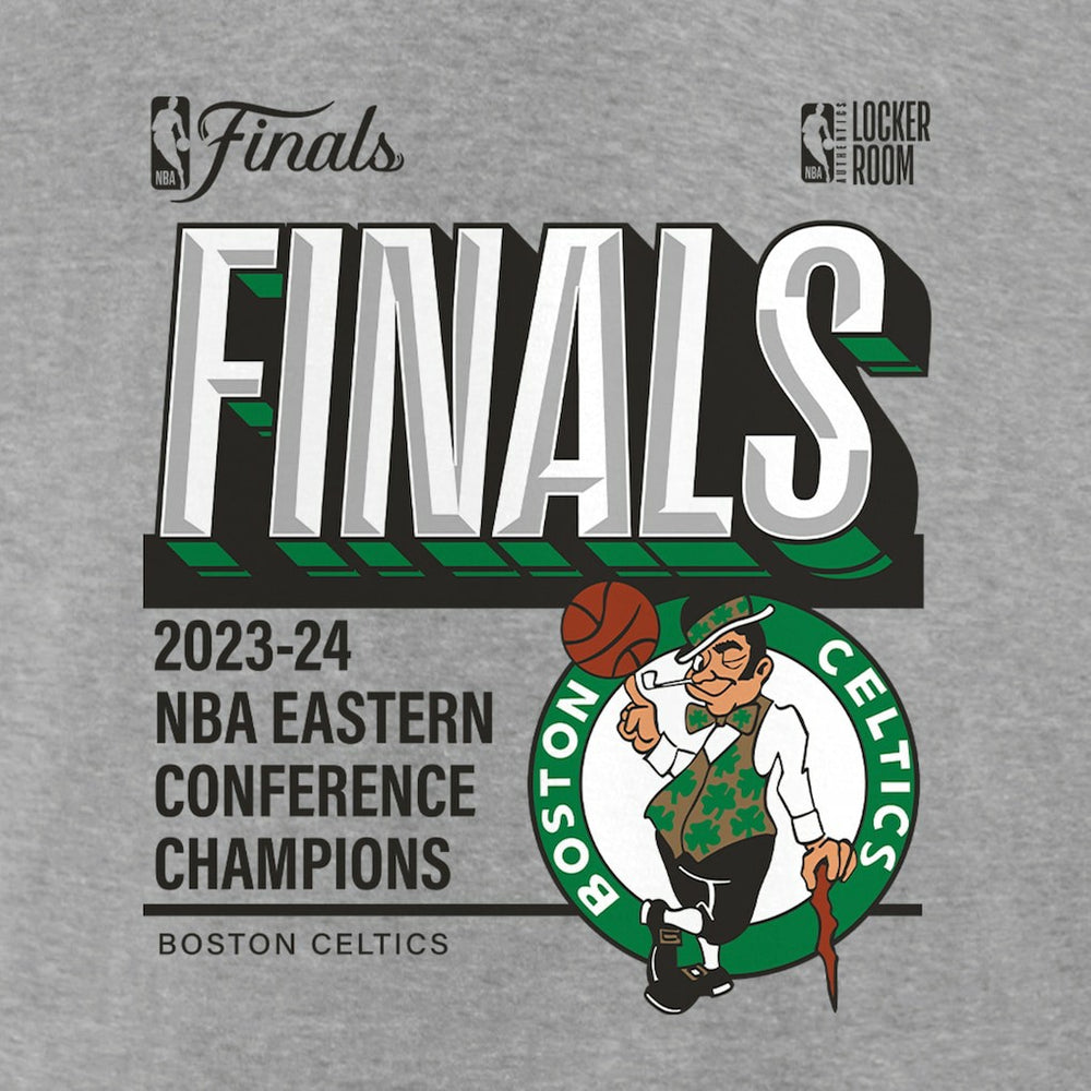 Boston Celtics 2024 Eastern Conference Champions Locker Room Post Up Move T-Shirt Steel - Fanatics