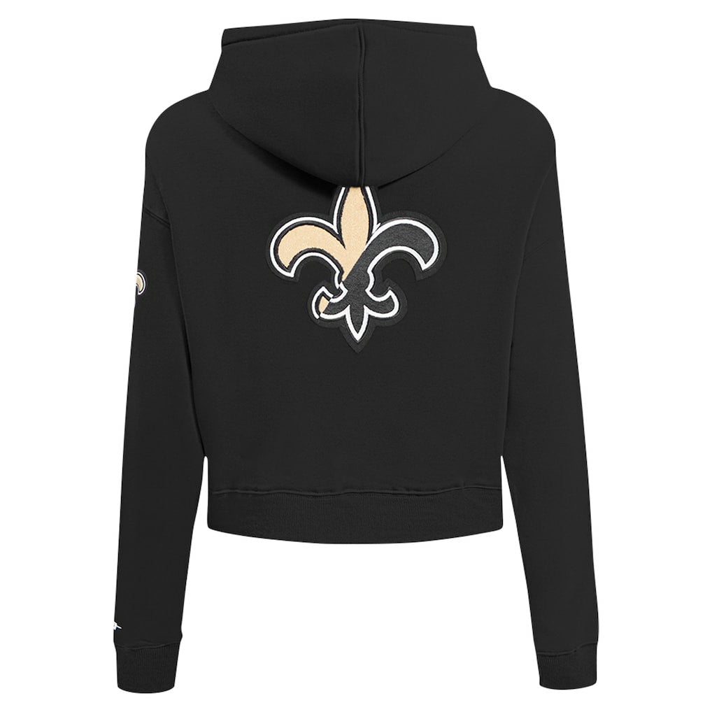 New Orleans Saints Pro Standard Women's Split Logo Full-Zip Hoodie - Black Hoodies