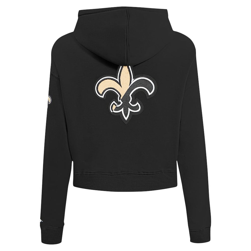New Orleans Saints Pro Standard Women's Split Logo Full-Zip Hoodie - Black Hoodies